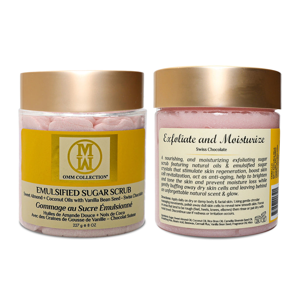 Emulsified Sugar Scrub – Swiss Chocolate